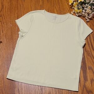American Eagle Soft Yellow Short Sleeve Tee - Girl's XL